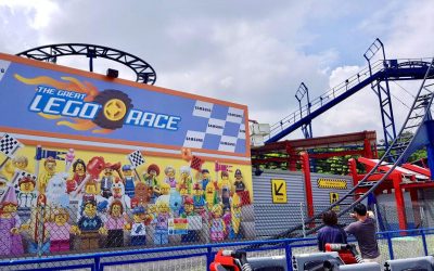 I raced Lego drivers in VR on a real-life roller coaster