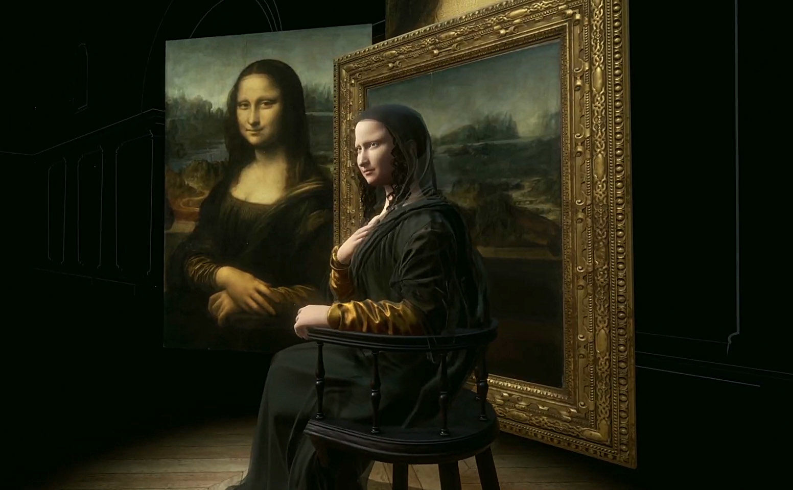 HTC recreated the 'Mona Lisa' in 3D for the Louvre's da Vinci